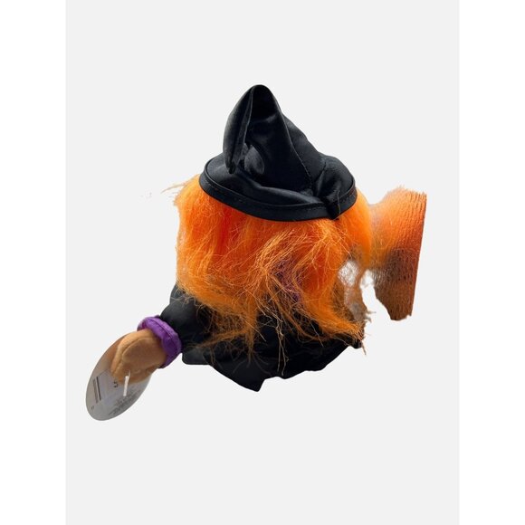 Russ Troll Witch Softie 7" Doll #3857 Orange Hair Halloween Original Tag - Picture 5 of 7